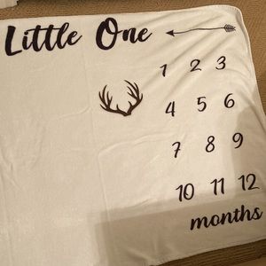 Baby Milestone Blanket NWOT